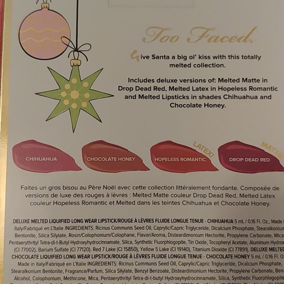 💖FIRM! TOO FACED UNDER THE KISSLETOE THE ULTIMATE LIPSTICK SET (DISCONTINUED) - Picture 7 of 8